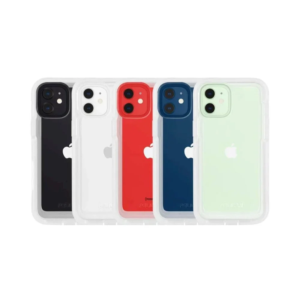 iPhone 12 Mini Case Clear Pelican Voyager Holster Belt‎ Clip Kickstand